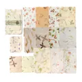 Vintage relief material paper with botanical prints and fiber texture for scrapbooking - Paper Flower Season