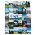 Set di 30 cartoline artistiche con paesaggi naturali e calligrafia cinese elegante - Ti Auguro Di Sfuggire Alla Sofferenza Verso La Montagna Di Primavera