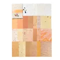 Lace mesh and textured scrapbooking paper in warm earth tones for DIY crafts - Moonlight letter