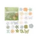 Dreaming Vine Field florale Hohlaufkleber Set für DIY Scrapbooking 50 Stk - Träumendes Rebenfeld