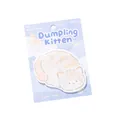 Cute Dumpling Kitten cat-shaped sticky notes 30pcs for scrapbooking and memos - Dumpling Kitten