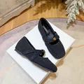 Zapatos Mary Jane de tweed negro con hebilla de rosa dorada y forro polar cálido - EU 35 / Negro