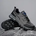 Zapatillas de senderismo gris oscuro para hombre con suelas de goma antideslizantes - 36 / Gris