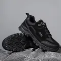Zapatillas de senderismo negras con parte superior de ante y suela de goma antideslizante - 36 / Negro