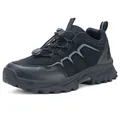 Men and women black outdoor hiking shoes with breathable mesh and quick lace-up system - EU 39 / Black