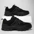 Zapatos de senderismo negros con malla transpirable y suelas de goma antideslizantes para todos - 35 / Negro