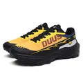 Outdoor hiking shoes in yellow and black mesh with anti-slip thick soles for men - 36 / Black Yellow