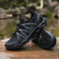 Classic black breathable mesh water shoe with quick-lace system for outdoor wading - EU 36 / Black