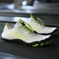 White and lime green quick-dry barefoot swim shoes with non-slip rubber sole - EU 35 / White