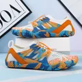 Scarpe da acqua traspiranti bianche e blu reale con sistema di allacciatura rapida - 35 / Blu