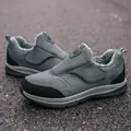Chaussures de marche légères antidérapantes gris foncé avec doublure polaire chaude - 38 / Gris