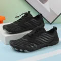 Breathable black water shoes with quick-lace system and anti-slip rubber sole - EU 35 / Black