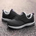 Chaussures d'hiver noires pour femmes avec doublure en fourrure et fermeture velcro - 35 / Noir Violet