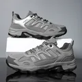 Men's grey outdoor hiking shoe with mesh panels and durable non-slip rubber sole - EU 36 / Gray