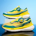 Chaussures de course respirantes jaune et vert avec système de fermeture à cadran rotatif - EU 36 / Vert citron