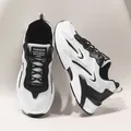 Men's chunky mesh sneakers in black and white contrast design with breathable panels - EU 39 / White Black