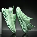 Chaussures de sport respirantes vert menthe pour homme avec semelle creuse amortie - EU 39 / Vert