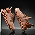 Chaussures de sport en mesh rouge brique avec semelles à amorti mécanique évidé - EU 39 / Armée de terre cuite
