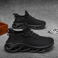 Chaussures de course noires en maille pour hommes avec semelle lame et détail 2020 - EU 39 / Noir
