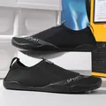 Black quick-dry water shoes with breathable mesh and anti-slip rubber sole - EU 35 / Black