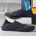 Dark blue quick-dry water shoes with breathable mesh upper and non-slip rubber soles - EU 35 / Blue