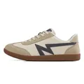 Vintage-style sneakers in beige and khaki suede with a classic gum rubber sole - 36 / Beige