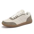Trainingsschuhe in Off-White und Grau mit klassischer Gummisohle für Damen und Herren - 37 / Beige