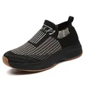 Women's black breathable knit sneakers with eFiy logo and honeycomb non-slip sole - EU 36 / Black