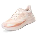 Roze ademende mesh hardloopschoenen voor dames met dempende zool en geometrisch design - EU 35 / Roze