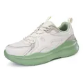 Baskets à plateforme blanc cassé et vert avec mesh respirant pour hommes et femmes - EU 35 / Beige Vert