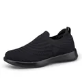 Atmungsaktiver Slipper aus schwarzem Mesh mit Anziehhilfe an der Ferse für Alltag - EU 35 / Schwarz