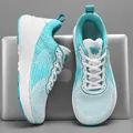Chaussure de course en mesh bleu et blanc respirant avec semelle épaisse amortissante - 36 / Lune Blanche
