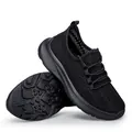 Zapatillas clásicas de malla negra transpirable con suelas de goma antideslizantes - EU 39 / Negro Hombre