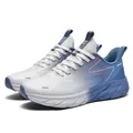 Classic white and blue gradient breathable mesh running shoes with thick cushioned soles - EU 36 / White Smoke Blue