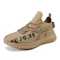 Sneaker leggere in mesh kaki con marchio CCJQ.XE e suola spessa per sport all'aperto casual - EU 40 / Marrone