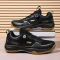 Black and gold professional court shoes featuring breathable mesh and rotating dial lace system - 36 / Black & Gold