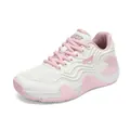 Chaussures de badminton légères et respirantes en mesh rose et blanc pour femmes - EU 36 / Blanc Rose