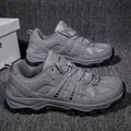 Grey outdoor hiking shoes with breathable mesh and durable rubber sole for trekking - EU 39 / Gray