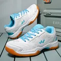 White and sky blue tennis shoes with breathable mesh and anti-slip rubber gum soles - EU 36 / White Moon