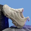 Beige outdoor hiking shoes with breathable mesh and anti-slip thick rubber soles - 36 / Beige