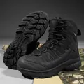 Botas tácticas negras clásicas para hombre con suela de goma antideslizante duradera - EU 39 / Negro