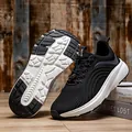 Women's black breathable wide-toe sneakers with anti-slip thick soles and toggle laces - EU 36 / Black