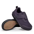 Dark purple senior walking shoes with breathable mesh and easy hook-and-loop closure - 36 / Purple