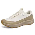 Atmungsaktiver Herren-Laufschuh zum Wandern in Beige und Khaki aus Synthetikleder - 39 / Gebrochenes Weiß