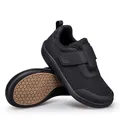 Women's black velcro walking shoes with breathable mesh and brown non-slip rubber soles - 36 / Black