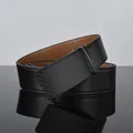 Cintura da uomo in pelle nera con fibbia automatica in lega a trama fibra di carbonio - 115cm / Fibbia Diagonale Nero