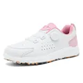 Women's white golf shoes with pink accents and BOA dial lacing system for better grip - EU 37 / White Pink