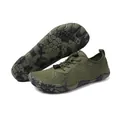 Chaussures d'eau à cinq doigts vert olive avec laçage rapide et semelle camo - EU 35 / Vert Militaire
