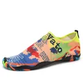 Colorful barefoot water shoes with vibrant pattern and non-slip rubber sole - EU 35 / Map Pattern