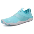 Scarpe acquatiche azzurre ad asciugatura rapida in mesh traspirante con scritta MOTION - 35 / Stile casual / Blu Traslucido Occhio di Gatto Decoro